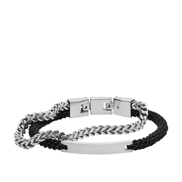 Armband - FOSSIL - Vit Stål - Man - Elegant - Hållbar - Sofistikerad