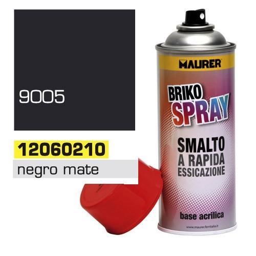 Spray - MAURER - Matt Svart Djup - 400 ml - Akryl - Snabbtorkande