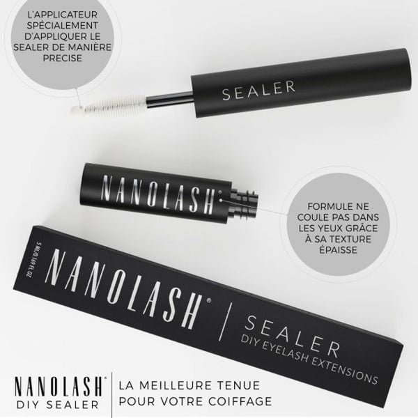Sealer för fransar i kluster - NANOLASH - 5ml - Svart - Sista steget - Fransförlängningar