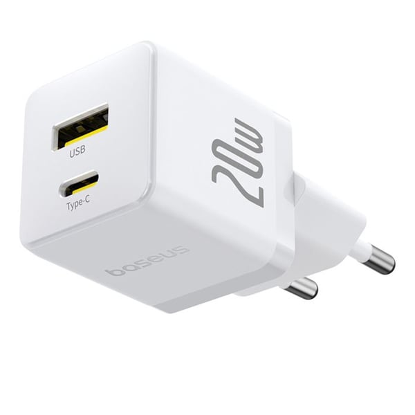 Laddare - BASEUS - Palm (CCZC20UE) - 20W - USB Typ-C - Månsfärgad
