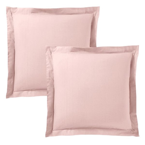 4-delars sängkläder "Premium" för säng 140 x 190 cm Rosa Dragee 100% Bomull