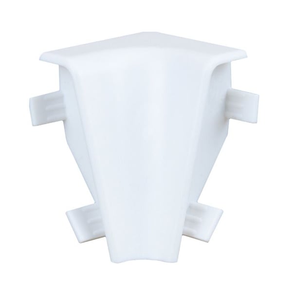 Vinkel inomhus för Sockel 15 x 40 mm Sockel Tillbehör PVC Vit