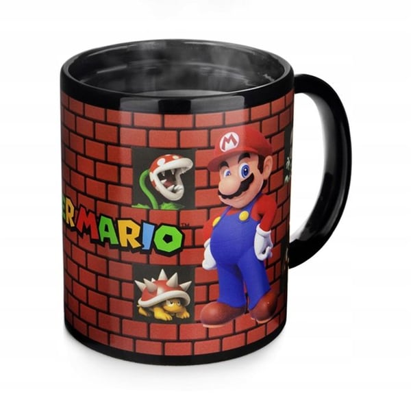 Mugg termoreaktiv - PYRAMID INTERNATIONAL - Super Mario - 315ml - Flerfärgad - Interaktiv design