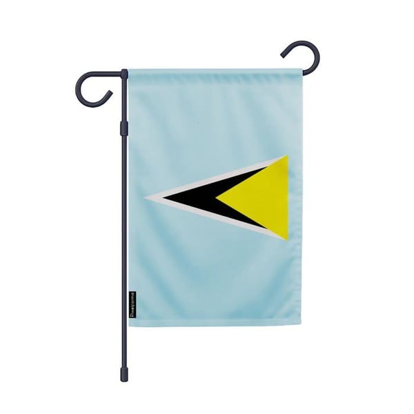 Flagga Jardin Sainte-Lucie – 32 x 47,5 cm – Hållbar Polyester – Vertikalt Format – Utomhus – Pixelforma