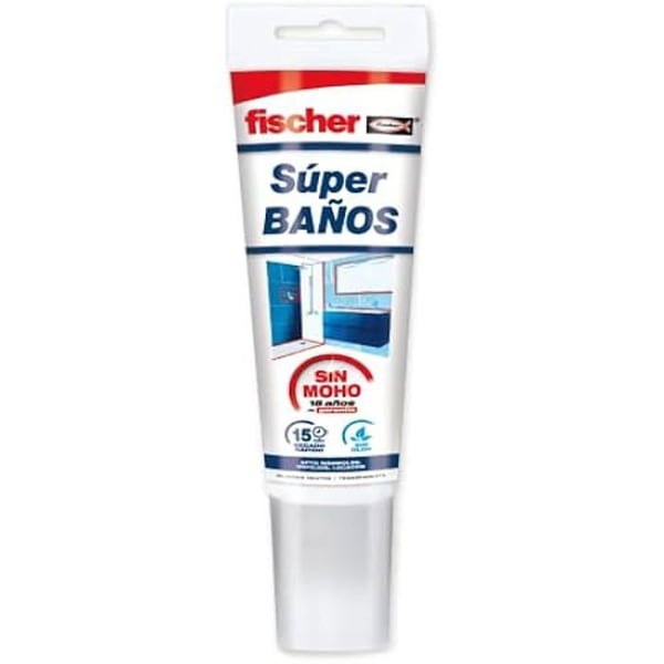 Silicone transparent anti-mögel - Fischer - Super badrum - Hållbar - Vattentålig - Snabbtorkande