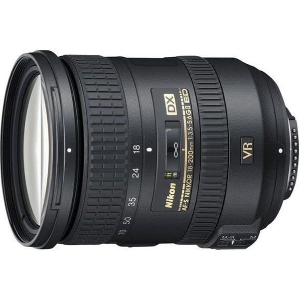Nikon AF-S DX NIKKOR 18-200 mm f/3.5-5.6G ED VR II-objektiv - Stabiliserad transstandardzoom