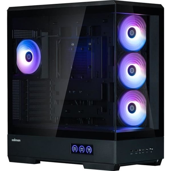 PC-chassi - ZALMAN - P50 DS - Miditorn - ATX - Svart - Härdat glas - USB-C och A-RGB