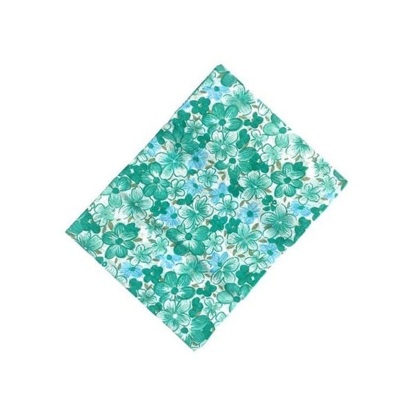 MégaCréa DIY - Tygbit i bomull Blommor i vattenfärg 55 cm