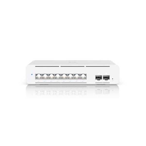 Commutator - UbiQuiti - USW-PRO-XG-8-POE - 8 portar - PoE - Gigabit Ethernet