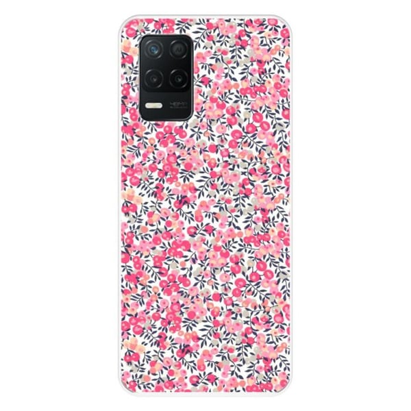 1001Coques - Silikonfodral kompatibelt med Realme 8 5G V13 5G - Liberty Wiltshire Rose-mönster - Originaldesign tryckt i Frankrike