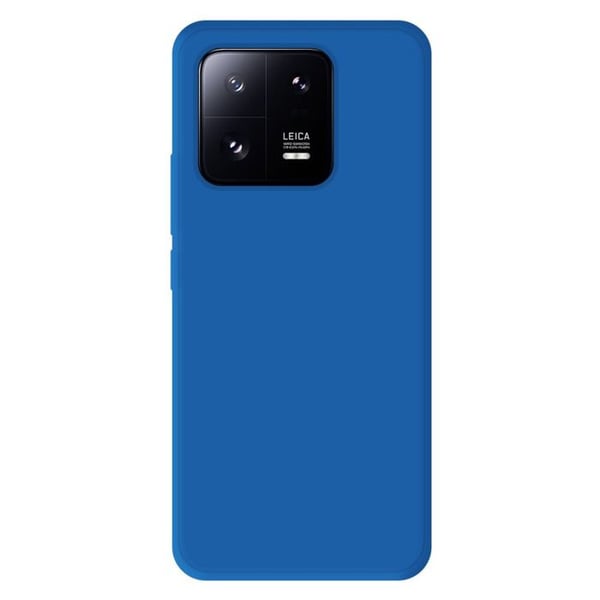 Vanligt mattblått silikonfodral som är kompatibelt med Xiaomi 13 Pro
