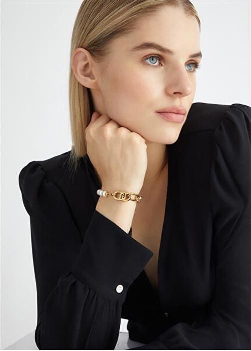 Armband - LIU JO - LJ2234 - Guldpläterad - Syntetiska pärlor - 19 cm