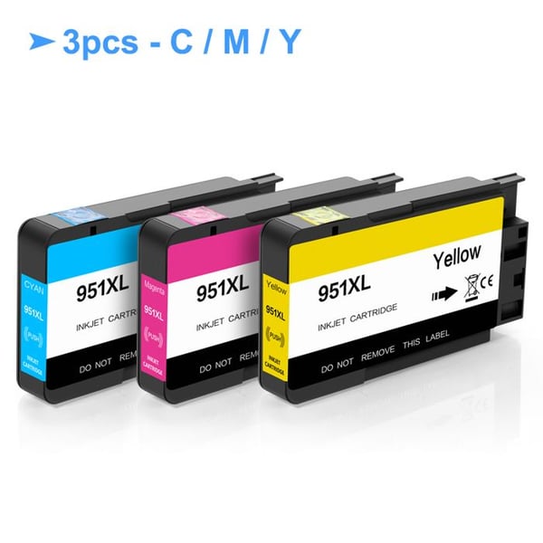 [Varumärke tredje delen] för HP 950XL 951XL 950 951 XL ersättning bläckpatron för HP Officejet Pro 276dw 3PCS - C M Y