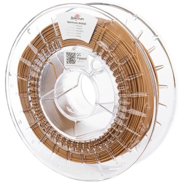 Filament Spektrum Trä 1.75mm Naturlig 0.5kg