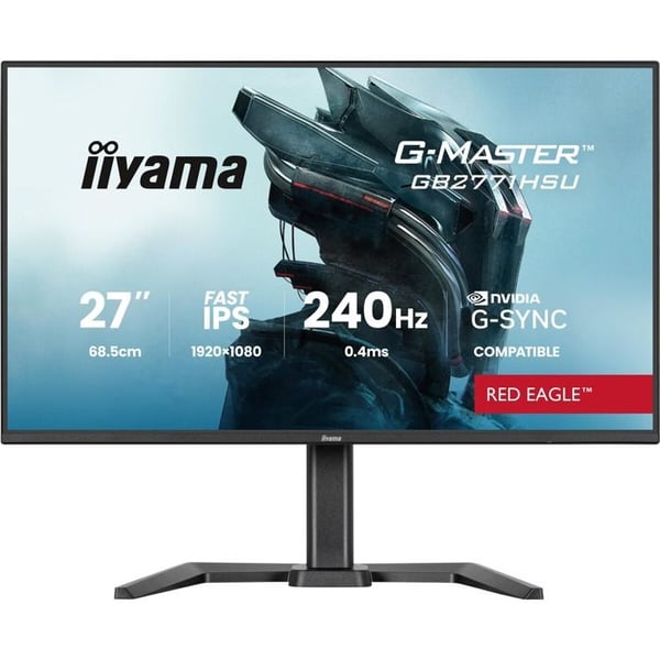Iiyama Gaming G-Master™ Red Eagle™ GB2771HSU-B1 27" 240 Hz Full HD Matt svart