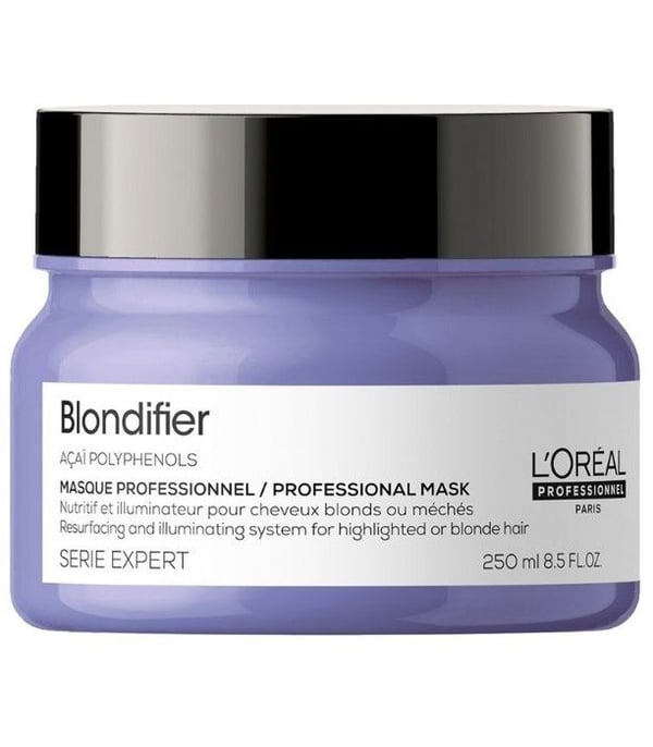 Hårmask - L'OREAL - Blondifier - 250 ml - Blont eller slingrat hår - Mångdimensionell glans