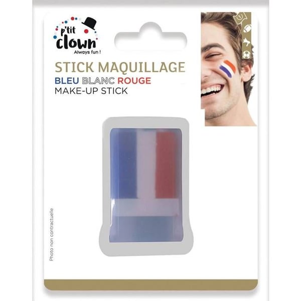 Fettsmink - PTIT CLOWN - Trikolorsticka - Utan parabener - Vuxen - Inomhus Fettsmink - PTIT CLOWN - Trikolorsticka - Utan parabener - Vuxen - Inomhus