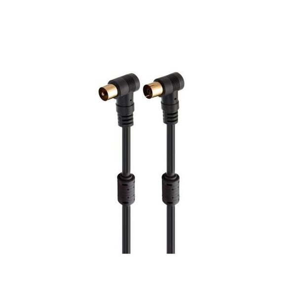 Fonestar Ant-ne-3a Black - TV Antennkabel - Koaxial Hane till TV Antenn - Koaxial Hon 3 Meter