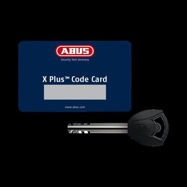 ABUS Steel-O-Chain 9809K/110 - Cykellås svart, skyddsnivå 12/15, med nyckel