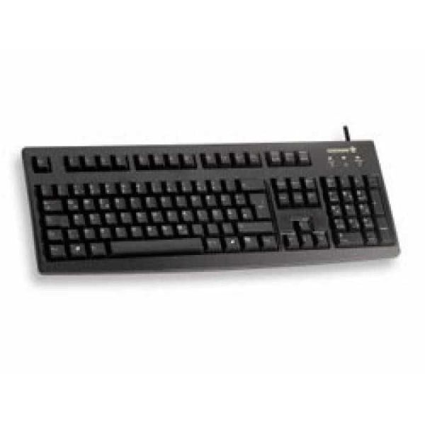 Trådbunden tangentbord - CHERRY - G83-6105 - Tyska QWERTZ - USB - 105 tangenter - Svart