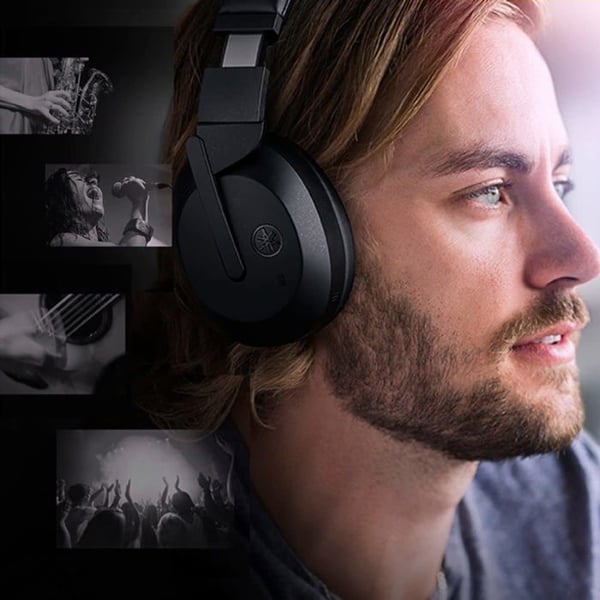 Bluetooth over-ear headset med aktiv støjreduktion - YAMAHA - YH-E700BBL - Sort