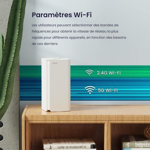 Mesh WiFi 6 System - TENDA - Nova MX15 Pro3 - AX5400Mbps - Dækning 3604200ft² - Nem installation