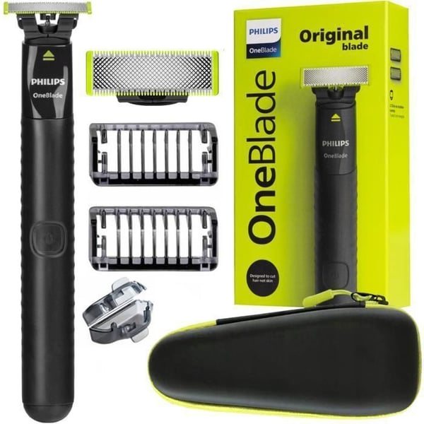 Hybrid elektrisk rakhyvel - Philips - OneBlade QP1424/10 - med resväska
