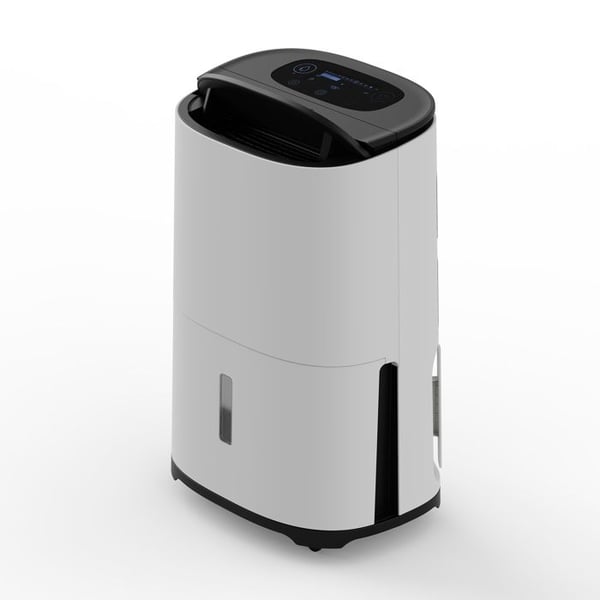 MeacoDry Arete® Two 12L avfuktare, mobilapp, tyst, HEPA-filter, snabb torkning, låg förbrukning, 1–3 rum