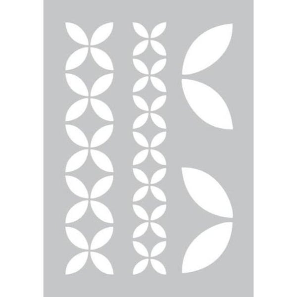 Graine Créative - Klistermärke 29 x 20 cm Blomstergeometri