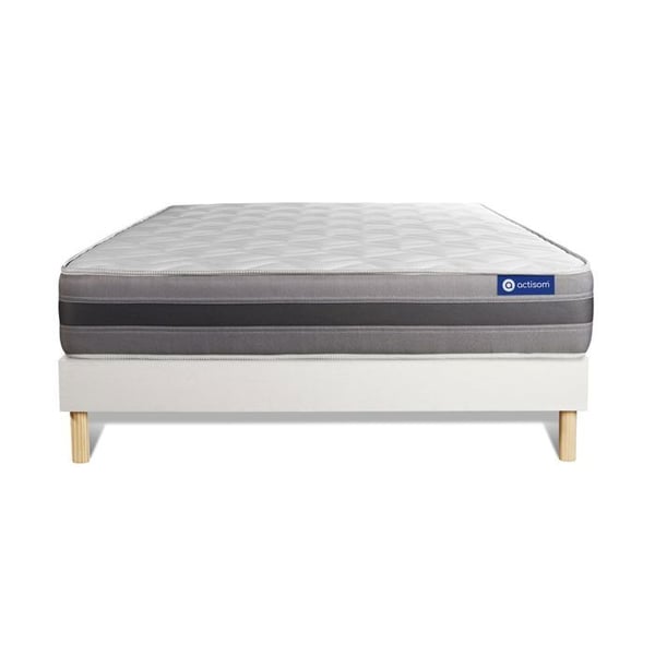 Sängset Madrass Sängbotten 120x190 cm - Vit Sängbotten (i kit) - Actimemo Relax