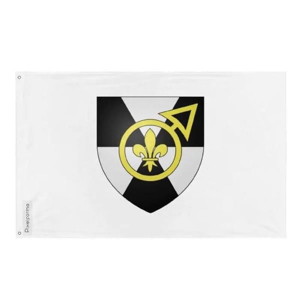 Fermonts flagga – 120 x 180 cm – Hållbar polyester – 2 metallöglor – Inomhus / Utomhus – Pixelforma