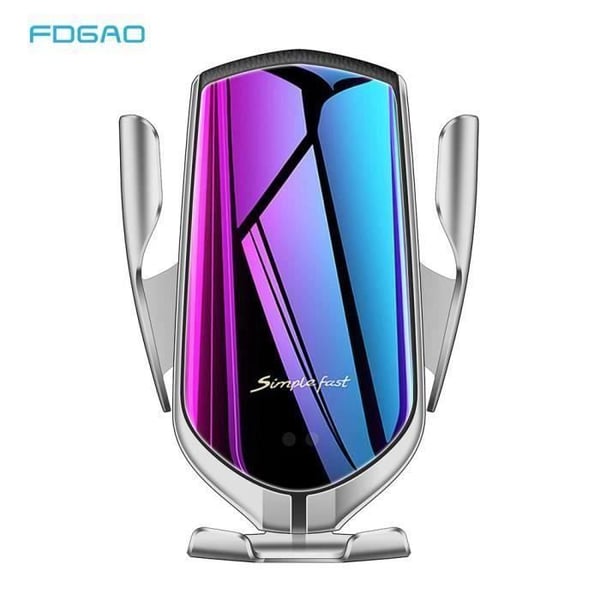 Trådløs biloplader - Qi - 10W - Automatisk fastspænding - 360° rotation - Universel