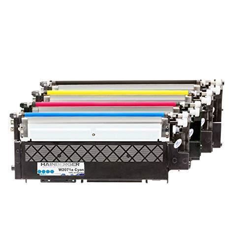 Hainberger 4-pack toner med chip som ersätter HP W2070A, 117A för skrivare Color Laser 150 150A 150NW I MFP 178 178NW 178NWG 17