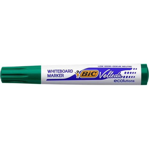 Velleda 1751 raderbara markörer - Grön - BIC - Mejselspets - Grönt ketonbläck