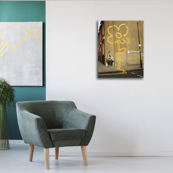 Legendarte - Målning, Tryck på duk - Pollard Street, Banksy cm. 60x80