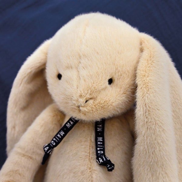 MA0163 Le Lapin Meloe 37cm Beige - MAÏLOU TRADITION - PELUSHER/Doudous - Brun - Polyester / Bomull