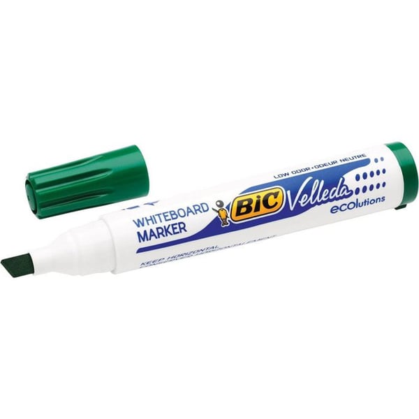 Velleda 1751 raderbara markörer - Grön - BIC - Mejselspets - Grönt ketonbläck