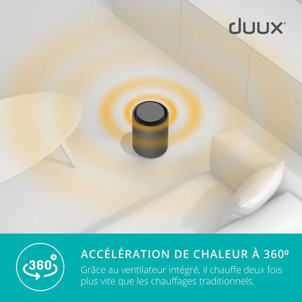 Duux Blæsevarmer CÉRAMIQUE CONNECTÉ 360° TRHEESIXTY 2 SORT (Darty Eksklusiv)