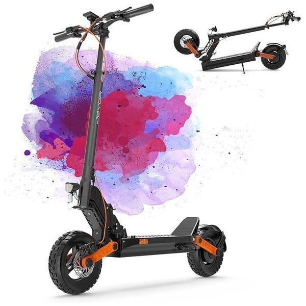 JOYOR S5 PRO - Elektrisk Scooter - ABE - 500W Motor - Batteri 48V 26AH - Max 20km/h - Rækkevidde 55KM Skivebremser - Sort