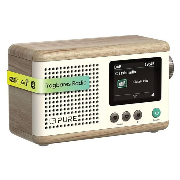 PURE Classic Stereo Mini Vitbomull Ek Radio DAB+ FM CD Bluetooth USB PURE Classic Stereo Mini Vitbomull Ek Radio DAB+ FM CD Bluetooth USB