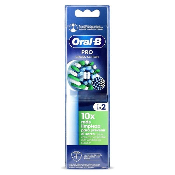 Elétrisk tandborste - Oral-B - Flerfärgad - 22 cm i höjd - Paket med 1 - Universell kompatibilitet
