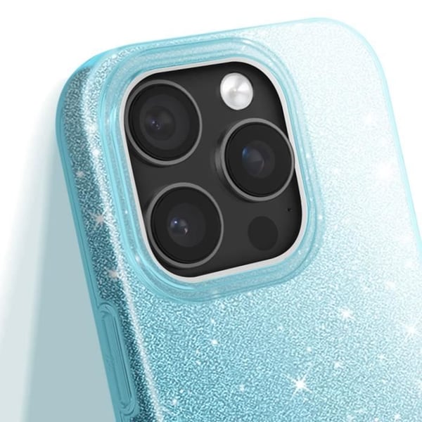 Glittrande Skal för iPhone 16 Pro Max Stötsäkert Blå