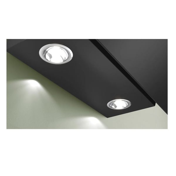 Bosch Dekorativ lutande huva 60cm 550m3/h svart - DWK65DK60