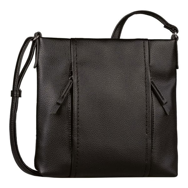 Axelväska - TOM TAILOR - Beca Cross Bag M - Svart - Polyuretan - 27,5x26,5x5,5 cm