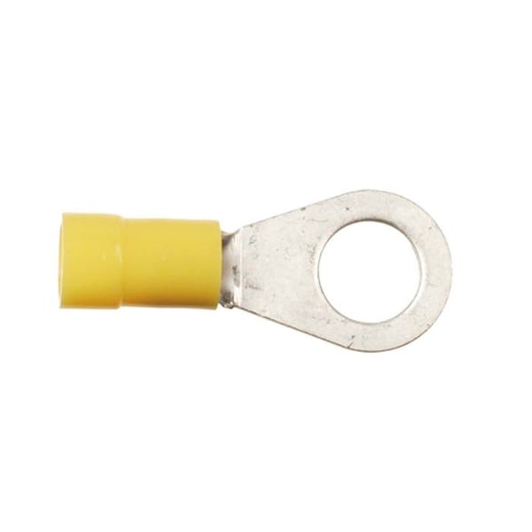 Cosse med ring 4- 0mm²-6- 0mm²/4.3mm gul 100 stycken