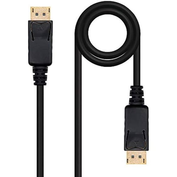 DISPLAYPORT kabel - NANO KABEL - DP/M-DP/M - 0,5 m - 4K upplösning - 24 karats guldpläterad