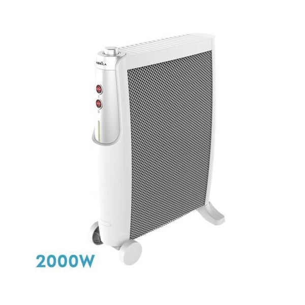 Elvärmare - IMPERIAL - 2000W - Svart/Guld - Elegant och kompakt design