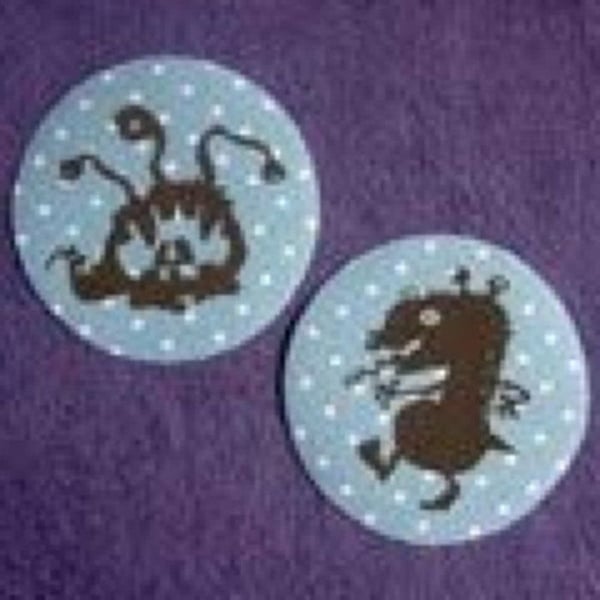 Polka Dot - Värmeöverföringspatchar Bloomy / Zorzouille 2 stycken