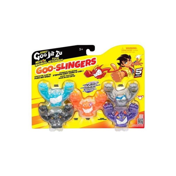 Pack med 5 mini figuriner Goo Jit Zu Goo Slingers, slumpmässig modell
