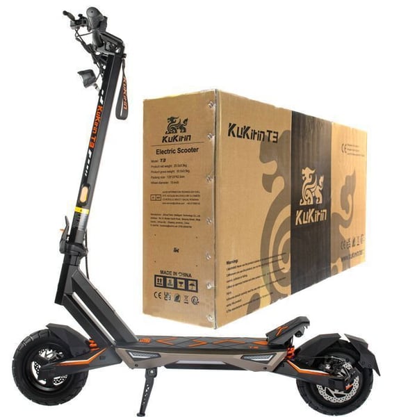 KuKirin T3 Elektrisk Scooter - Geometrisk Design & RGB Belysning - Laser Englevinger - 800W - Rækkevidde 58 km - Sammenfoldelig - CE